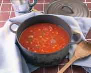 写真：カウボーイ風豆のスープ