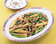 写真：豚肉と野菜の中華風炒めもの