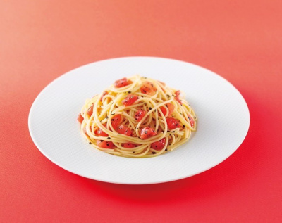 写真：生トマトのスパゲッティ