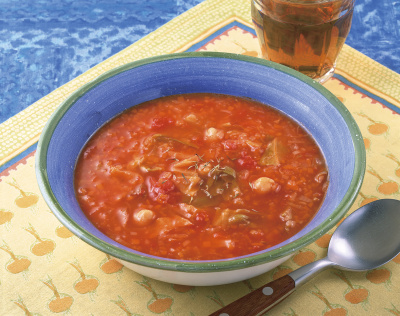 写真：豆と野菜のスープ　イタリア風