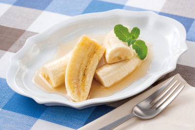 写真：バナナのデザート メープルシロップ風味