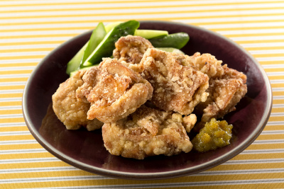 写真：柚子こしょう風味の鶏のから揚げ