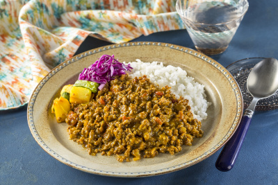 写真：ＧＡＢＡＮカレーパウダーで作るキーマカレー