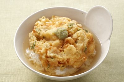 かき揚げのだしわさび茶漬け レシピをみる スパイスオブライフ