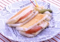 写真:豆腐のホットサンド