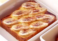 写真:バナナのせフレンチトースト